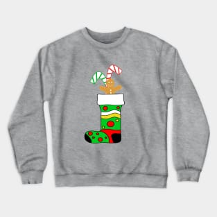 GINGERBREAD Man Stocking Crewneck Sweatshirt